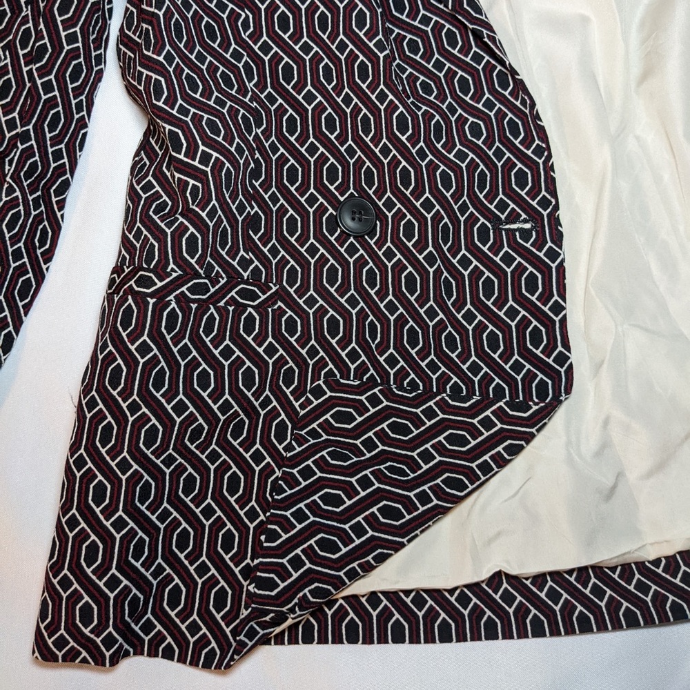Geometric pattern slim blazer - Picture 9 of 9